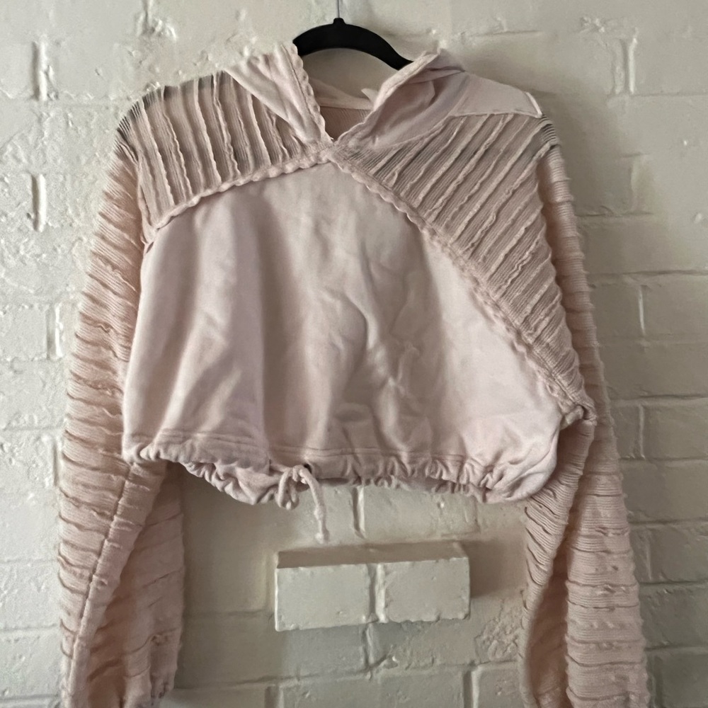 Free people crop sweatshirt